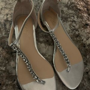 Badgley Mischka jewel sandels